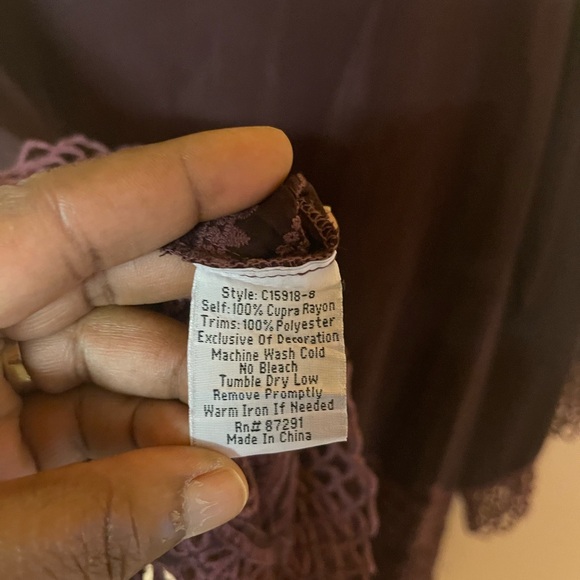 Johnny Was Assic Embroidered Top Tunic Size Medium Next To New Condition - Picture 8 of 9